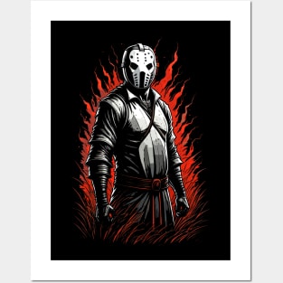 Red Flames Jason Posters and Art